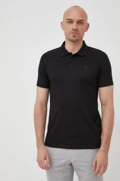 Ανδρικά Πόλο μπλουζάκια Πόλο Karl Lagerfeld μαύρο