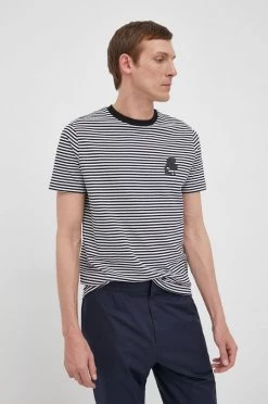 Ανδρικά Μπλουζάκια Βαμβακερό μπλουζάκι Karl Lagerfeld μαύρο