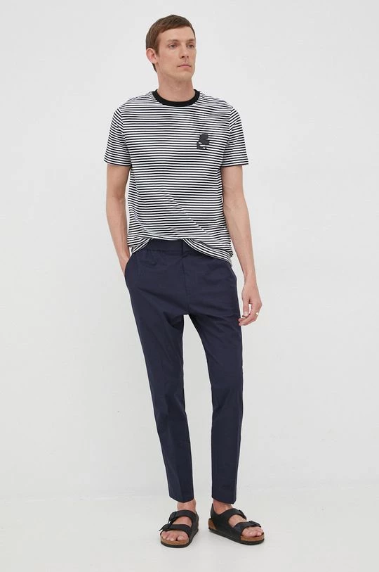 Ανδρικά Μπλουζάκια Βαμβακερό μπλουζάκι Karl Lagerfeld μαύρο 4 Ανδρικά Μπλουζάκια Βαμβακερό μπλουζάκι Karl Lagerfeld μαύρο - Image 2