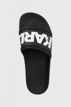 Ανδρικά Παντόφλες Karl Lagerfeld Kondo χρώμα: μαύρο -Karl Lagerfeld Εκπτώσεις unnamed file 2781