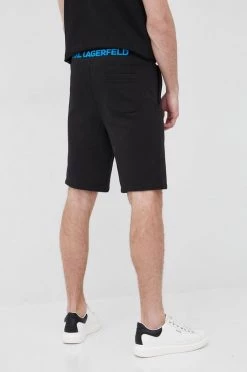 Ανδρικά Σορτς Karl Lagerfeld χρώμα: μαύρο -Karl Lagerfeld Εκπτώσεις unnamed file 2789
