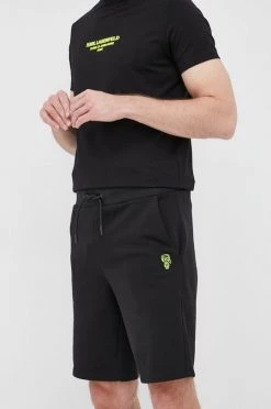 Ανδρικά Σορτς Karl Lagerfeld χρώμα: μαύρο