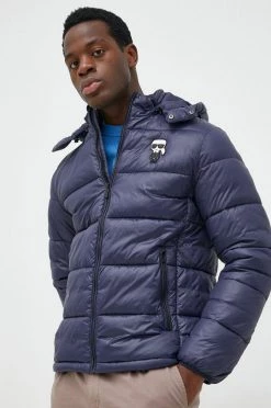 Ανδρικά Κοντά μπουφάν Μπουφάν Karl Lagerfeld ναυτικό μπλε,