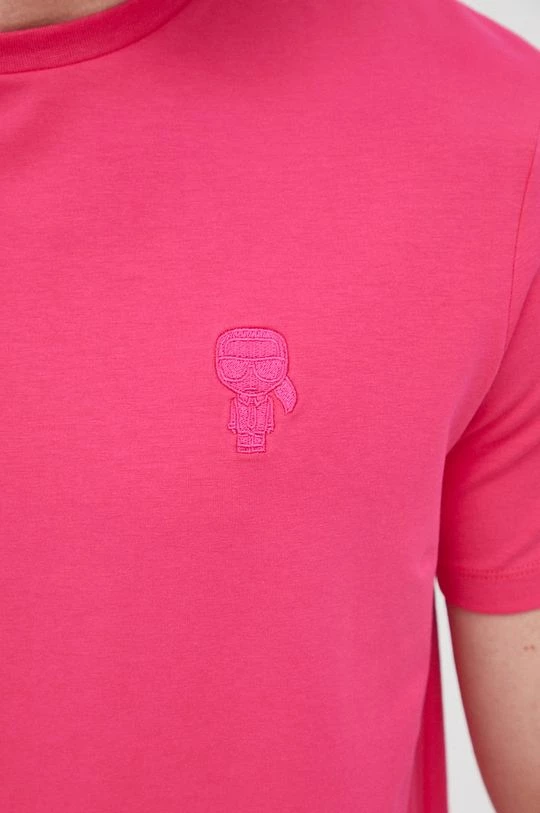 Ανδρικά Μπλουζάκια Μπλουζάκι Karl Lagerfeld χρώμα: ροζ 7 Ανδρικά Μπλουζάκια Μπλουζάκι Karl Lagerfeld χρώμα: ροζ - Image 5