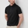 Ανδρικά Πόλο μπλουζάκια Βαμβακερό μπλουζάκι πόλο Karl Lagerfeld μαύρο
