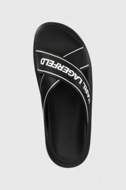 Ανδρικά Παντόφλες Karl Lagerfeld Kapri Mens χρώμα: μαύρο -Karl Lagerfeld Εκπτώσεις unnamed file 2883