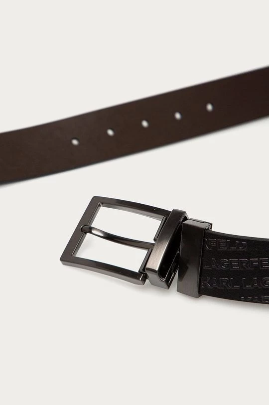 Ανδρικά Ζώνες Karl Lagerfeld - Αναστρέψιμη δερμάτινη ζώνη μαύρο 3 Ανδρικά Ζώνες Karl Lagerfeld - Αναστρέψιμη δερμάτινη ζώνη μαύρο - Image 2