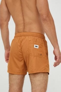 Ανδρικά Σόρτς Σορτς κολύμβησης Karl Lagerfeld καφέ -Karl Lagerfeld Εκπτώσεις unnamed file 2925