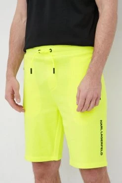 Ανδρικά Σορτς Karl Lagerfeld χρώμα: κίτρινο