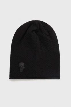 Ανδρικά Σκουφιά Μάλλινο σκουφί Karl Lagerfeld μαύρο,