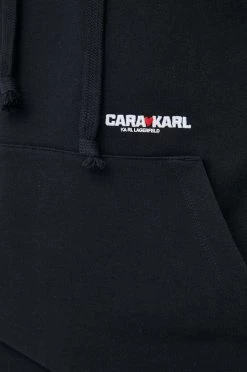 Χωρίς φερμουάρ Μπλούζα Karl Lagerfeld Lagerfeld X Cara Delevingne Unisex, χρώμα: μαύρο, με κουκούλα 11 Χωρίς φερμουάρ Μπλούζα Karl Lagerfeld Lagerfeld X Cara Delevingne Unisex, χρώμα: μαύρο, με κουκούλα -Karl Lagerfeld Εκπτώσεις unnamed file 312