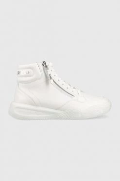 Ανδρικά Sneakers Δερμάτινα αθλητικά παπούτσια Karl Lagerfeld Run , χρώμα: άσπρο