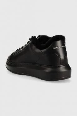 Ανδρικά Sneakers Δερμάτινα αθλητικά παπούτσια Karl Lagerfeld Mens , χρώμα: μαύρο -Karl Lagerfeld Εκπτώσεις unnamed file 357