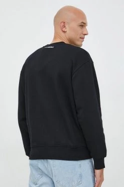 Χωρίς φερμουάρ Μπλούζα Karl Lagerfeld Lagerfeld X Cara Delevingne , χρώμα: μαύρο -Karl Lagerfeld Εκπτώσεις unnamed file 367