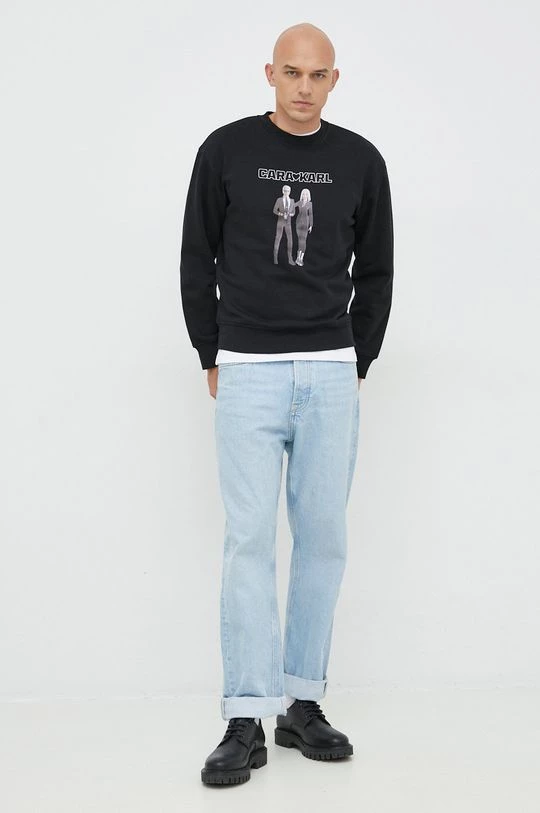 Χωρίς φερμουάρ Μπλούζα Karl Lagerfeld Karl Lagerfeld X Cara Delevingne μαύρο 4 Χωρίς φερμουάρ Μπλούζα Karl Lagerfeld Karl Lagerfeld X Cara Delevingne μαύρο - Image 2