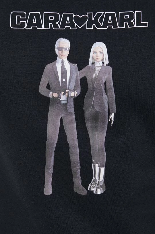 Χωρίς φερμουάρ Μπλούζα Karl Lagerfeld Karl Lagerfeld X Cara Delevingne μαύρο 7 Χωρίς φερμουάρ Μπλούζα Karl Lagerfeld Karl Lagerfeld X Cara Delevingne μαύρο - Image 5