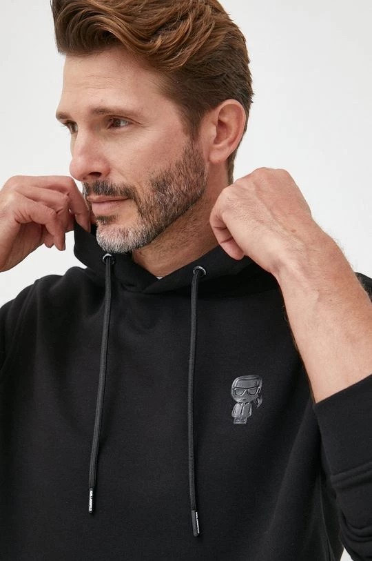 Ανδρικά Χωρίς φερμουάρ Μπλούζα Karl Lagerfeld μαύρο, 6 Ανδρικά Χωρίς φερμουάρ Μπλούζα Karl Lagerfeld μαύρο, - Image 4