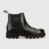 Ανδρικά Μπότες και Αρβύλες Δερμάτινες μπότες τσέλσι Karl Lagerfeld Terra Firma μαύρο