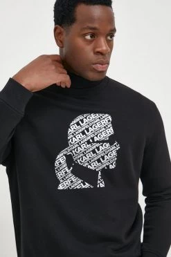 Ανδρικά Χωρίς φερμουάρ Μπλούζα Karl Lagerfeld μαύρο,