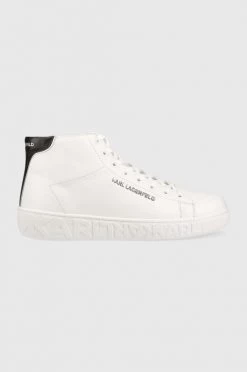 Ανδρικά Sneakers Δερμάτινα αθλητικά παπούτσια Karl Lagerfeld Kupsole Iii άσπρο