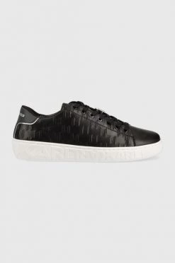 Ανδρικά Sneakers Δερμάτινα αθλητικά παπούτσια Karl Lagerfeld Kupsole Iii μαύρο