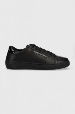 Ανδρικά Sneakers Δερμάτινα αθλητικά παπούτσια Karl Lagerfeld Kupsole Iii μαύρο