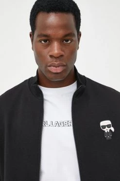 Ανδρικά Με φερμουάρ Μπλούζα Karl Lagerfeld μαύρο, -Karl Lagerfeld Εκπτώσεις unnamed file 471