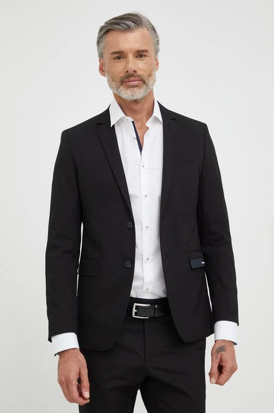 Ανδρικά Σακάκια Σακάκι Karl Lagerfeld μαύρο 4 Ανδρικά Σακάκια Σακάκι Karl Lagerfeld μαύρο - Image 2