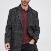 Ανδρικά Παλτά Παλτό από μείγμα μαλλιού Karl Lagerfeld μαύρο -Karl Lagerfeld Εκπτώσεις unnamed file 570