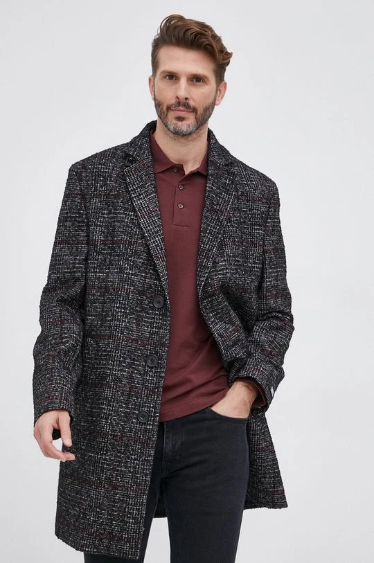 Ανδρικά Παλτά Παλτό από μείγμα μαλλιού Karl Lagerfeld μαύρο 3 Ανδρικά Παλτά Παλτό από μείγμα μαλλιού Karl Lagerfeld μαύρο