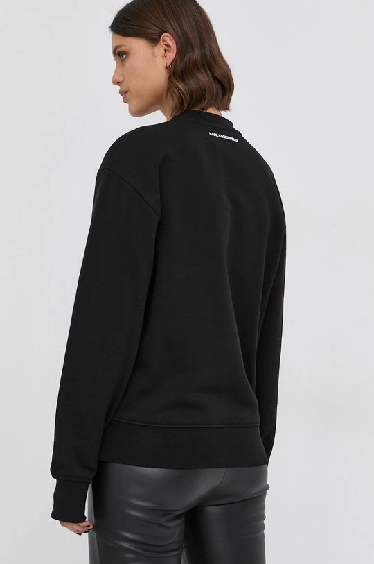 Χωρίς φερμουάρ Μπλούζα Karl Lagerfeld μαύρο 6 Χωρίς φερμουάρ Μπλούζα Karl Lagerfeld μαύρο - Image 4