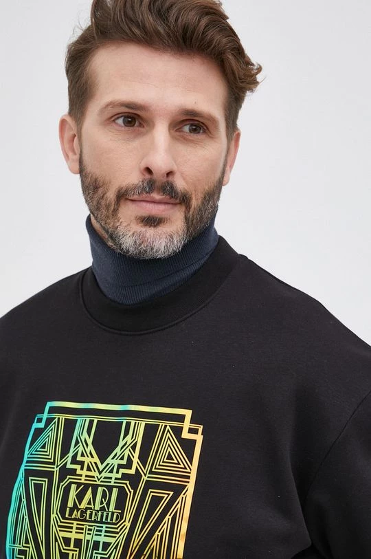 Χωρίς φερμουάρ Μπλούζα Karl Lagerfeld μαύρο 8 Χωρίς φερμουάρ Μπλούζα Karl Lagerfeld μαύρο - Image 6