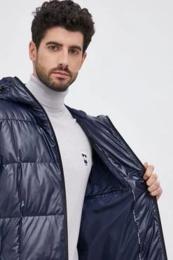 Ανδρικά Κοντά μπουφάν Μπουφάν με επένδυση από πούπουλα Karl Lagerfeld χρώμα: ναυτικό μπλε -Karl Lagerfeld Εκπτώσεις unnamed file 610