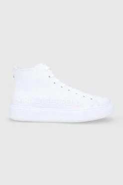Ανδρικά Sneakers Δερμάτινα παπούτσια Karl Lagerfeld άσπρο