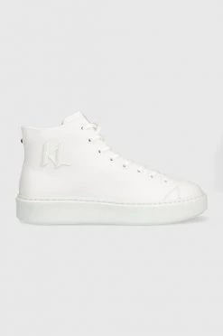 Ανδρικά Sneakers Δερμάτινα αθλητικά παπούτσια Karl Lagerfeld Kl52265 Maxi Kup άσπρο