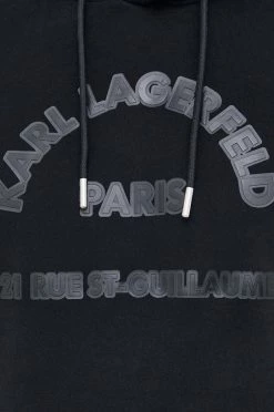 Ανδρικά Χωρίς φερμουάρ Μπλούζα Karl Lagerfeld μαύρο, με κουκούλα -Karl Lagerfeld Εκπτώσεις unnamed file 743