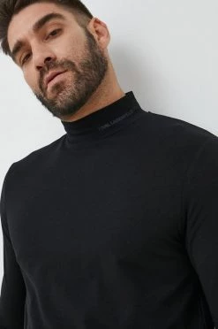 Ανδρικά Μακρυμάνικα Longsleeve Karl Lagerfeld μαύρο -Karl Lagerfeld Εκπτώσεις unnamed file 763