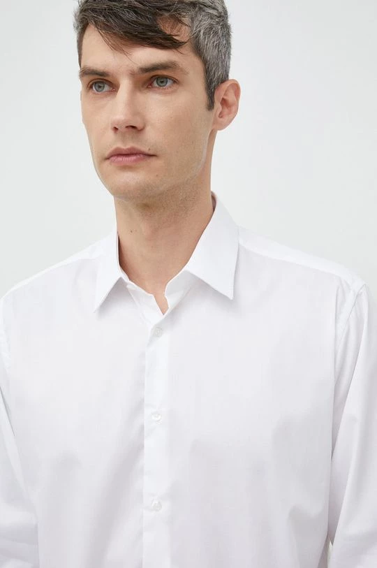 Ανδρικά Πουκάμισα Βαμβακερό πουκάμισο Karl Lagerfeld χρώμα: άσπρο, 7 Ανδρικά Πουκάμισα Βαμβακερό πουκάμισο Karl Lagerfeld χρώμα: άσπρο, - Image 5