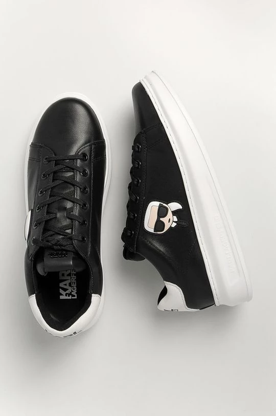 Ανδρικά Sneakers Karl Lagerfeld - Δερμάτινα παπούτσια μαύρο 6 Ανδρικά Sneakers Karl Lagerfeld - Δερμάτινα παπούτσια μαύρο - Image 4