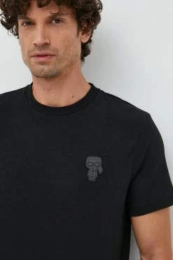 Ανδρικά Μπλουζάκια Μπλουζάκι Karl Lagerfeld μαύρο -Karl Lagerfeld Εκπτώσεις unnamed file 817