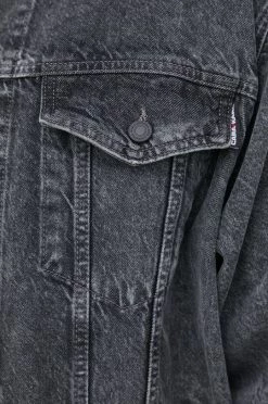 Κοντά μπουφάν Τζιν μπουφάν Karl Lagerfeld Lagerfeld X Cara Delevingne , χρώμα: γκρι -Karl Lagerfeld Εκπτώσεις unnamed file 842