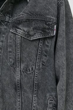 Κοντά μπουφάν Τζιν μπουφάν Karl Lagerfeld Lagerfeld X Cara Delevingne , χρώμα: γκρι -Karl Lagerfeld Εκπτώσεις unnamed file 843