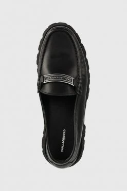 Ανδρικά Μοκασίνια Δερμάτινα μοκασίνια Karl Lagerfeld Lug , χρώμα: μαύρο -Karl Lagerfeld Εκπτώσεις unnamed file 860