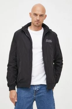 Ανδρικά Κοντά μπουφάν Μπουφάν Karl Lagerfeld μαύρο,