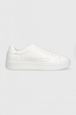 Ανδρικά Sneakers Δερμάτινα αθλητικά παπούτσια Karl Lagerfeld Kl52225 Maxi Kup άσπρο