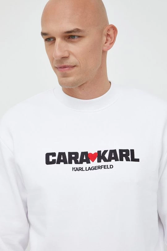 Χωρίς φερμουάρ Μπλούζα Karl Lagerfeld Lagerfeld X Cara Delevingne , χρώμα: άσπρο 6 Χωρίς φερμουάρ Μπλούζα Karl Lagerfeld Lagerfeld X Cara Delevingne , χρώμα: άσπρο - Image 4