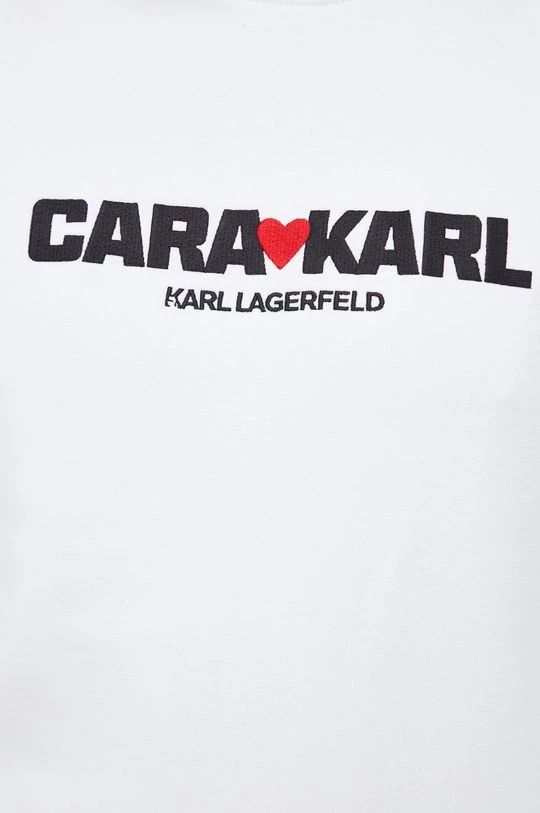 Χωρίς φερμουάρ Μπλούζα Karl Lagerfeld Lagerfeld X Cara Delevingne , χρώμα: άσπρο 7 Χωρίς φερμουάρ Μπλούζα Karl Lagerfeld Lagerfeld X Cara Delevingne , χρώμα: άσπρο - Image 5