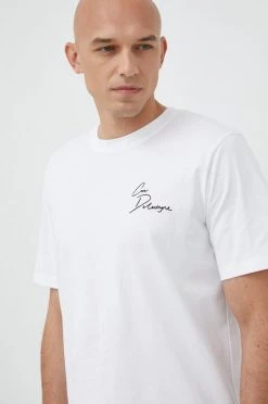 Κοντομάνικο Βαμβακερό μπλουζάκι Karl Lagerfeld Karl Lagerfeld X Cara Delevingne άσπρο -Karl Lagerfeld Εκπτώσεις unnamed file 881