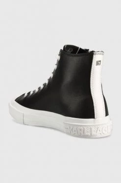 Ανδρικά Ψηλά Δερμάτινα ελαφριά παπούτσια Karl Lagerfeld Kampus Iii μαύρο -Karl Lagerfeld Εκπτώσεις unnamed file 922