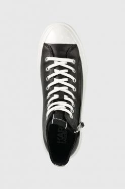 Ανδρικά Ψηλά Δερμάτινα ελαφριά παπούτσια Karl Lagerfeld Kampus Iii μαύρο -Karl Lagerfeld Εκπτώσεις unnamed file 923